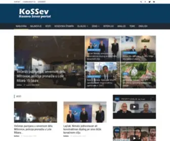 Kossev.info(Kosovo Sever portal) Screenshot