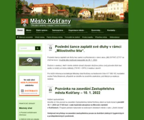 Kostany.cz(Město Košťany) Screenshot