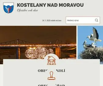 Kostelanynadmoravou.cz(Titulní stránka) Screenshot