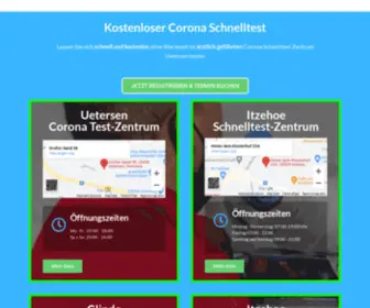 Kostenlose-Corona-SChnelltests.de(JETZT NEU) Screenshot