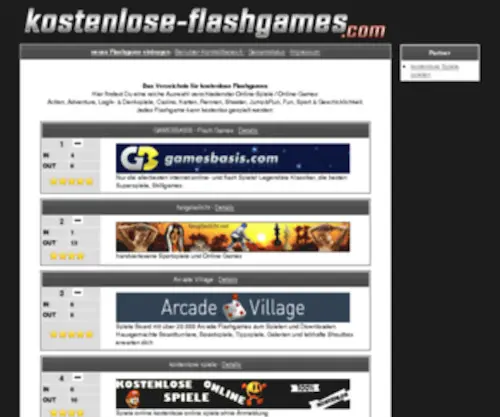 Kostenlose-Flashgames.com(Alle Einträge) Screenshot