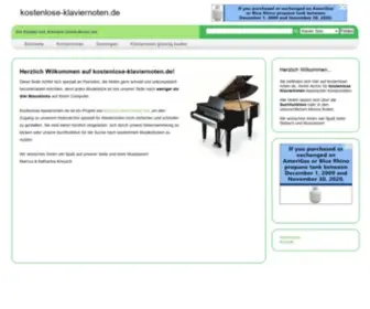 Kostenlose-Klaviernoten.de(Kostenlose Klaviernoten zum Download) Screenshot