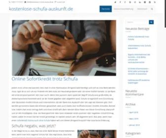 Kostenlose-Schufa-Auskunft.de(Domain im Kundenauftrag registriert) Screenshot