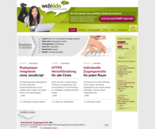 Kostenloser-Chat.de(Kostenloser Chat für die eigene) Screenshot