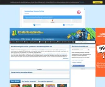 Kostenlosspielen.net(Kostenlose Spiele & Flash Games) Screenshot