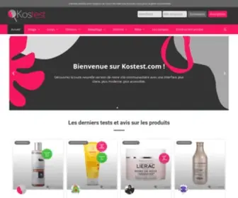 Kostest.com(Tests et avis sur les cosm) Screenshot