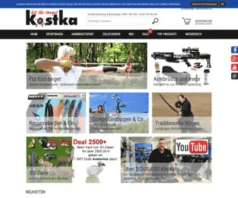 Kostka-Sport.de(Bogensport und Armbrusttechnik by Kostka) Screenshot