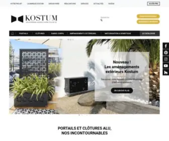 Kostum.fr(Portail et clôture sur mesure en aluminium et PVC) Screenshot