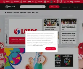 Koszkadra.pl(Oficjalna strona koszykarskich reprezentacji Polski) Screenshot