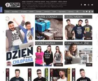 Koszulkolandia.com(Śmieszne koszulki z nadrukiem na zamówienie Bluzy) Screenshot