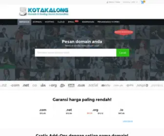 Kotakalong.com(Domain & Dedicated Server Murah Berkualitas) Screenshot