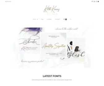 Kotakkuning.com(Best Cursive Handwriting Font) Screenshot