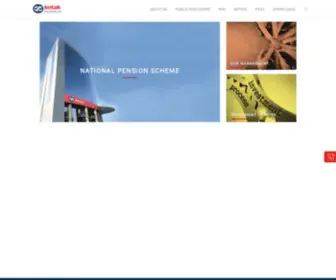 Kotakpensionfund.com(Kotak Pension Fund Limited) Screenshot