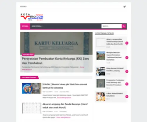 Kotametro.com(KotaMETRO.com) Screenshot