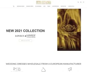 Kotapska.com(IRYNA KOTAPSKA Wedding Dresses Best Bridal Prices wholesale direct from Ukraine Dress online for Sale Bridal Gowns) Screenshot