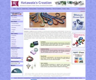 Kotawalascreation.com(Semi Precious and Precious Gemstones) Screenshot