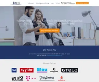 Kotel.de(Handyverträge mit Telekom und Vodafone Handytarifen » von) Screenshot