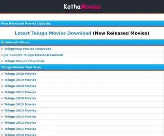 Kothamovies.net(Kothamovies telugu new movies telugu hd movies download telugu movies free download) Screenshot