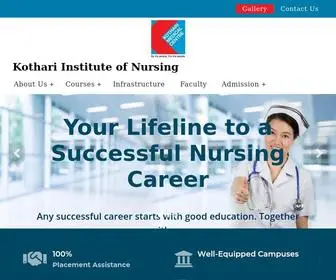 Kotharinursinginstitute.com(Kothari Institute of Nursing) Screenshot