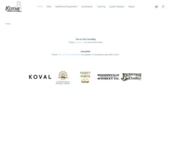 Kothe-Distilling.com(Kothe Distilling Technologies) Screenshot