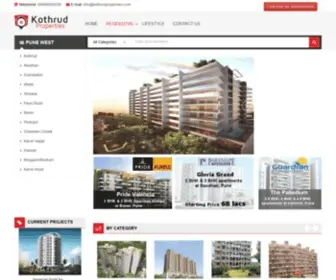 Kothrudproperties.com(Kothrud Properties) Screenshot