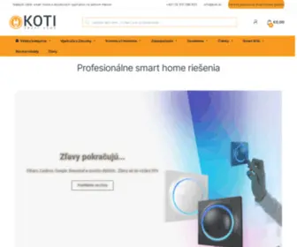 Koti.sk(Profesionálne smart home riešenia) Screenshot