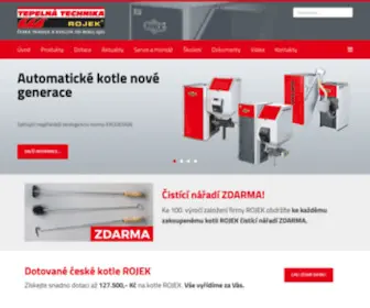 Kotle-Rojek.cz(Teplovodní kotle na tuhá paliva) Screenshot