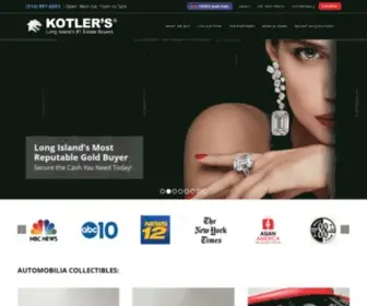 Kotlers.com(Kotler Galleries & Auctioneers) Screenshot