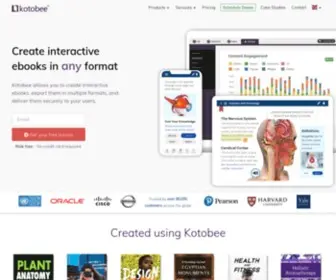 Kotobee.com(Interactive Ebook Creation Software & Digital Publishing Platform) Screenshot