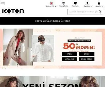 Koton.com(Türkiye'nin Öncü Moda ve Giyim Markası) Screenshot