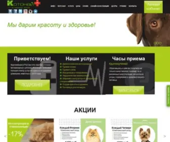 Kotonay.ru(Ветеринарный центр в (СПБ) Санкт) Screenshot