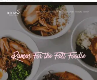 Kotsuramen.com(Kotsu Ramen & Gyoza) Screenshot