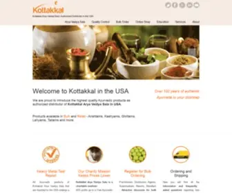 Kottakkalusa.com(Kottakkal Arya Vaidya Sala in USA) Screenshot