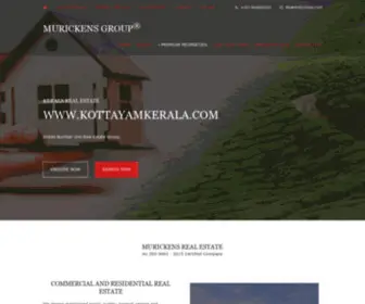 Kottayamkerala.com(Murickens Group are the top real estate consultants) Screenshot