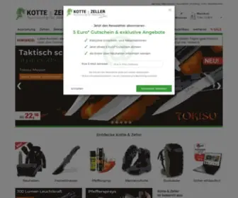 Kotte-Zeller.de(Im Army Shop von Kotte & Zeller kaufen Abenteurer ihre Survival) Screenshot