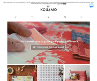 Kouamo.com(Luxury Lifestyle brand inspired by Travels and Colour) Screenshot