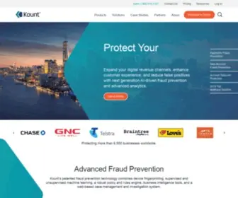 Kount.net(Ecommerce & Credit Card Fraud Detection Solution for Businesses) Screenshot