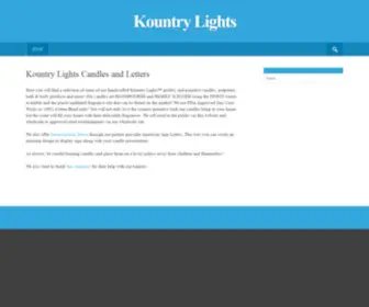 Kountrylights.com(Kountry Lights Primitive Candles) Screenshot