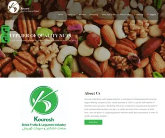 Kouroshfoods.com(Kourosh Dried Fruits) Screenshot