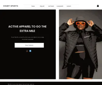 Kourtsports.com(Active apparel) Screenshot