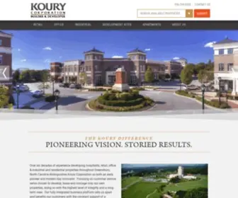 Kourycorp.com(Koury Corporation) Screenshot