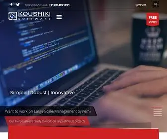 Koushikisoftware.com(Koushiki Software) Screenshot