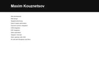 Kouz.eu(Maxim Kouznetsov) Screenshot