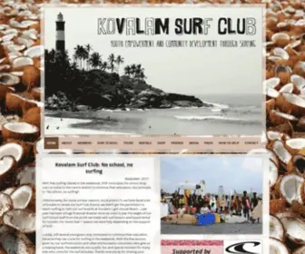 Kovalamsurfclub.com(Surfing in India with the Kovalam Surfclub) Screenshot