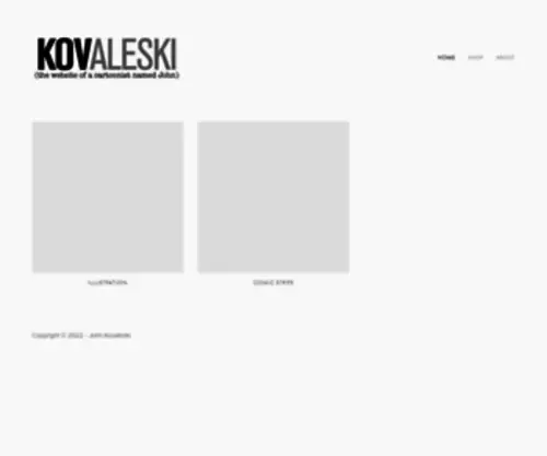 Kovaleski.com(Cartoons) Screenshot