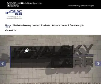 Kovalskycarr.com(Wholesale Electrical Distributor) Screenshot