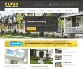 Kovarcontracting.ca(Kovar Contracting) Screenshot