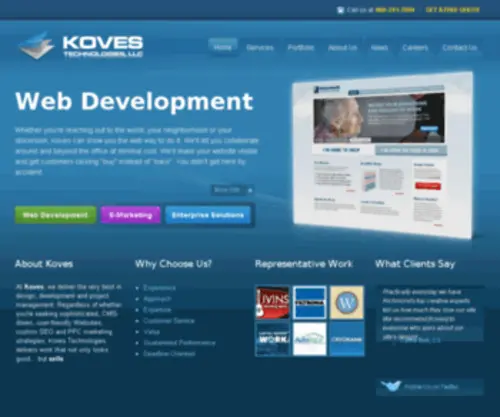 Koves.com(Richmond Web Design and Beverly Hills Custom Website Design Company) Screenshot