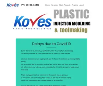 Kovesplastics.co.nz(Plastic injection moulding) Screenshot