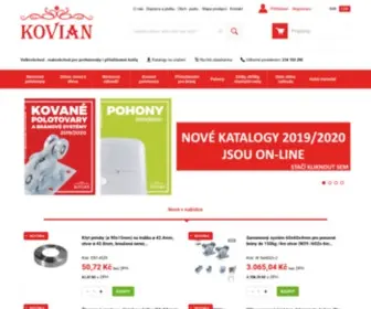 Kovian.cz(Kované a nerezové polotovary) Screenshot